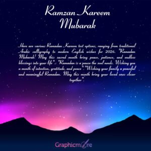 Ramadan Kareem Poster Design Free Vector File