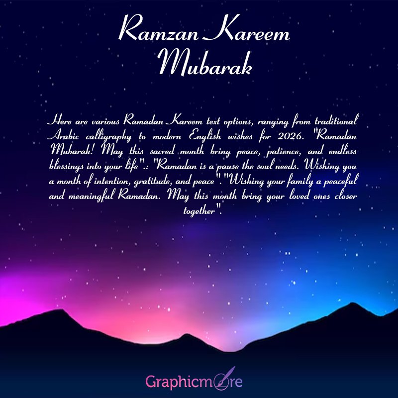 Ramadan Kareem Poster Design Free Vector File