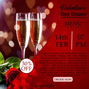 valentine poster Template