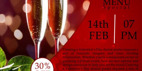 valentine poster Template