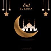 Beautiful Eid Mubarak Banner Template free download in the vector format