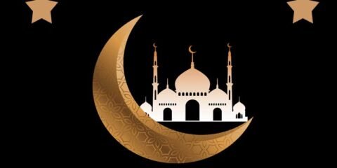 Beautiful Eid Mubarak Banner Template free download in the vector format