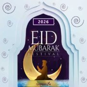 Colorful Eid Mubarak Poster Design