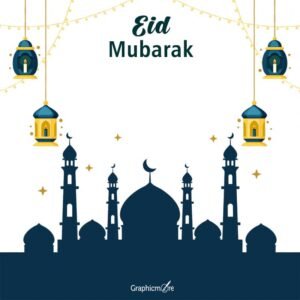 Eid Mubarak 2026 Banner free download in the vector format