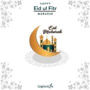 Eid Mubarak Greeting Banner Template free download