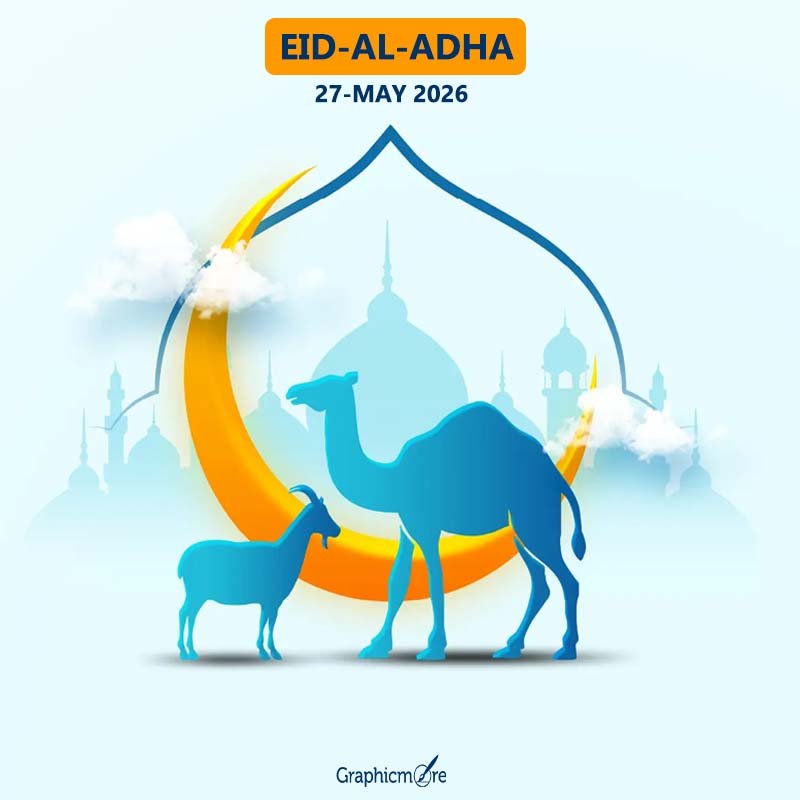 Download eid al adha mubarak poster vector design download for free