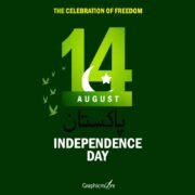 14th August Happy Pakistan independence day banner vector format download
