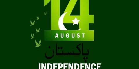 14th August Happy Pakistan independence day banner vector format download