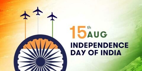Happy independence of India day banner free download in vector format